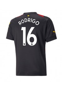 Manchester City Rodri Hernandez #16 Voetbaltruitje Uit tenue 2022-23 Korte Mouw